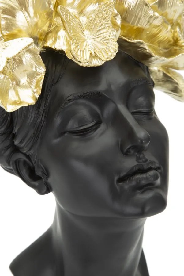 Mauro Ferretti Statuie Femeie Cu Fluturi Pe Cap cm 21X20X36,5 | Aosom Romania
