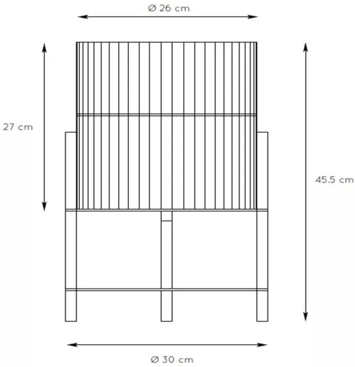 Lampă de masă Lucide 03540/01/72 JANTINE 1xE27/40W/230V