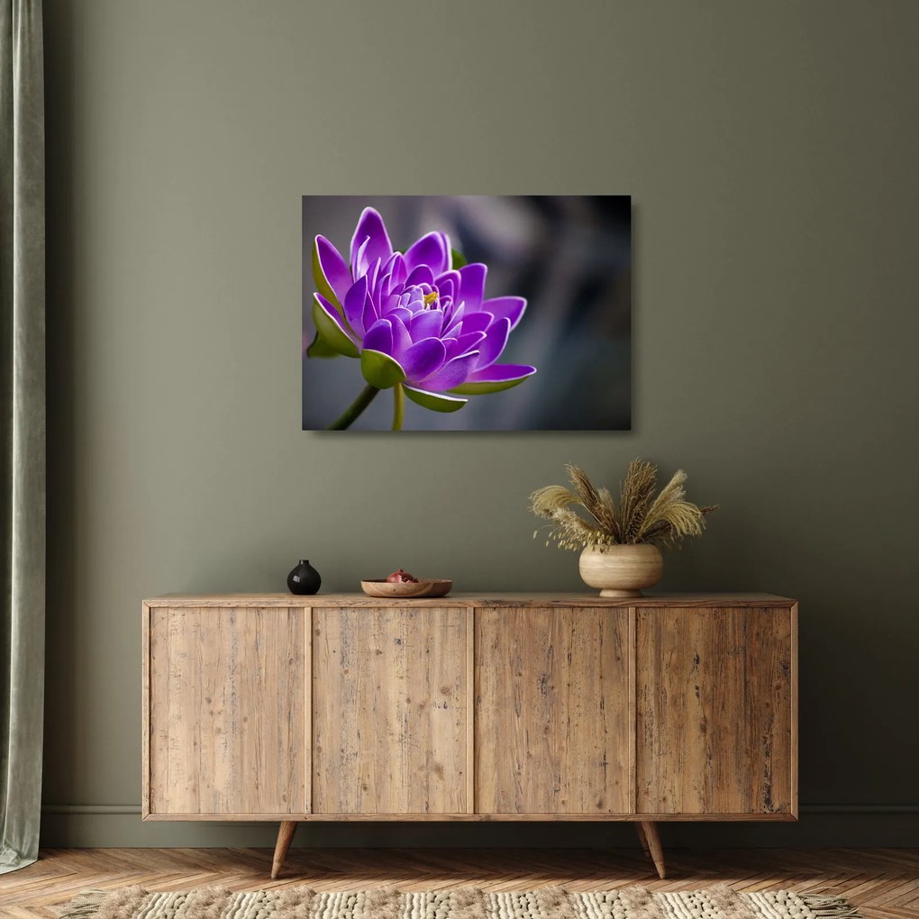 Tablou pe sticlă floarei (70x50 cm)