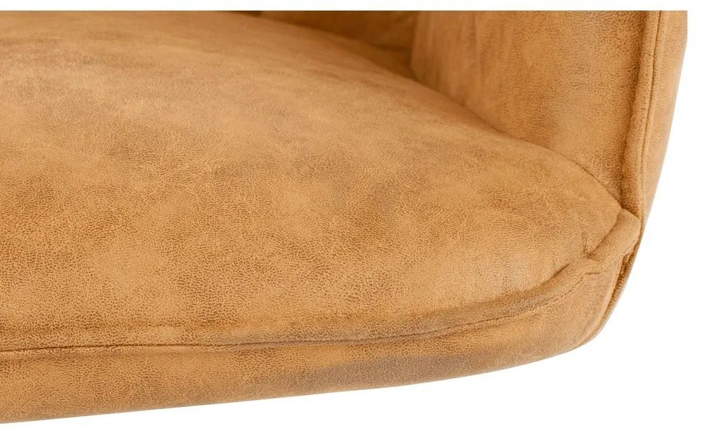 Set de scaune de sufragerie galben 2 buc. tapițat Preston – Støraa