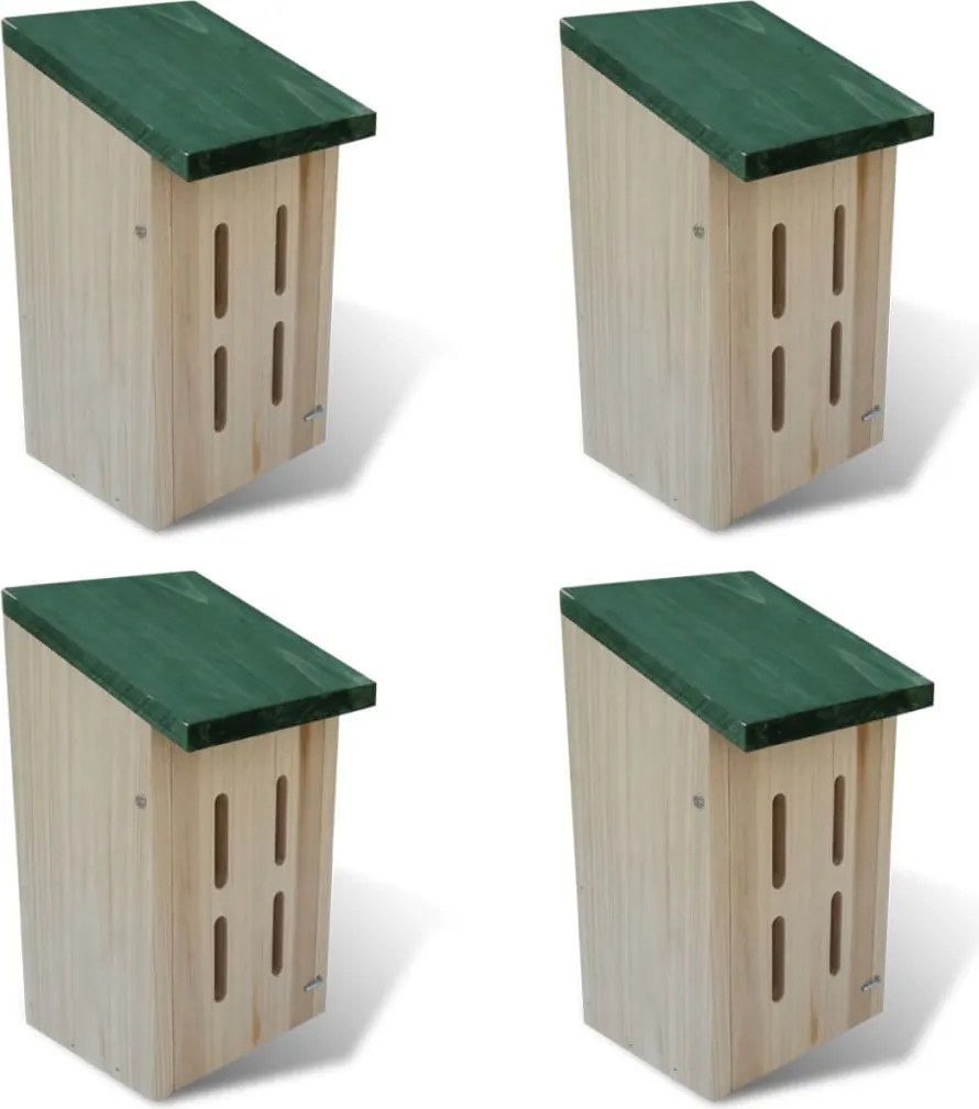 vidaXL Căsuță fluturi 14 x 15 x 22 cm, set de 4 buc