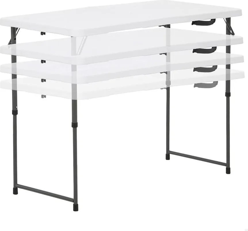 Masă pliabilă catering/camping FRANKE cu înălțime reglabilă