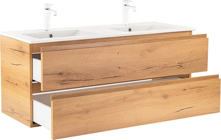 Vario Pull 120 dulap de bază cu chiuvetă stejar-oak