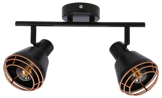 Spot de perete NERIA 1xE14/40W/230V negru/cupru