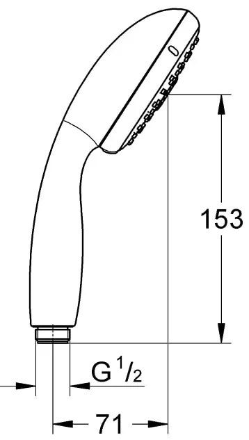 Para dus Grohe New Tempesta 100 cu 3 tipuri de jet-28419002