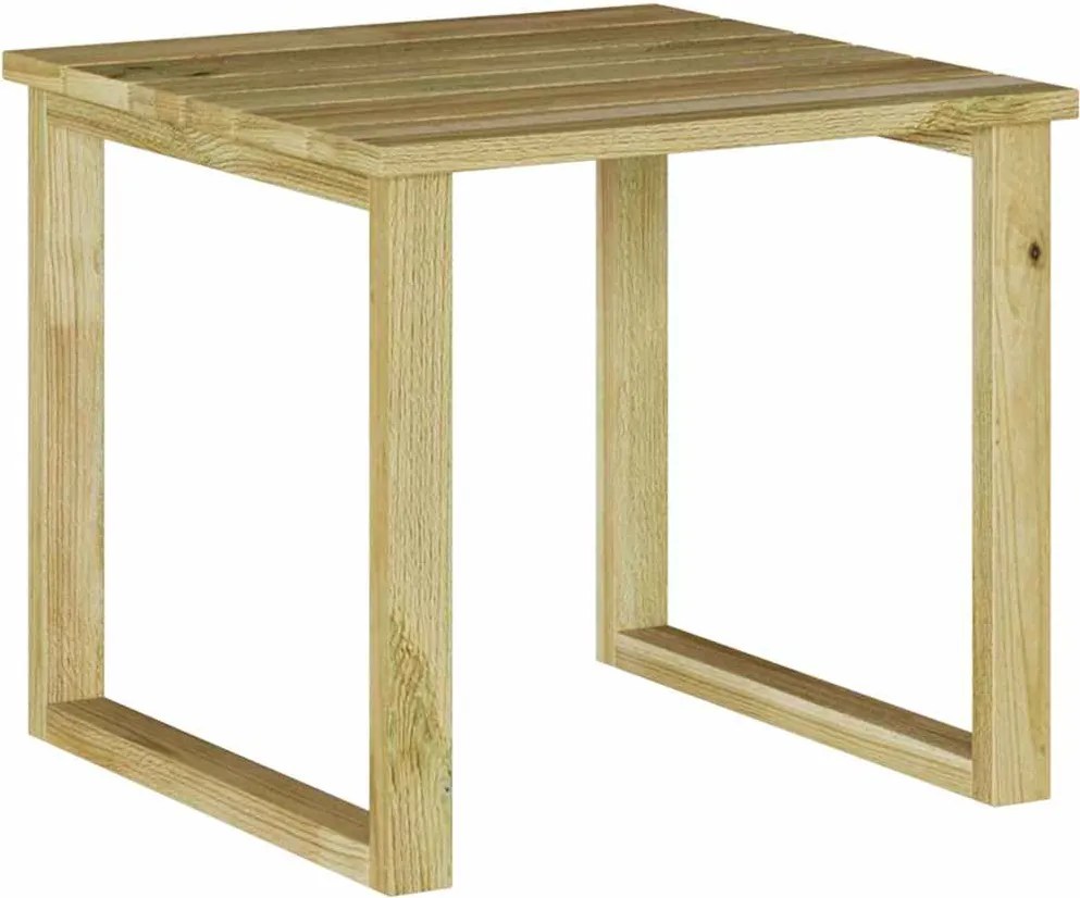 vidaXL masă natural 40 x 40 x 36 cm Lemn de pin tratat