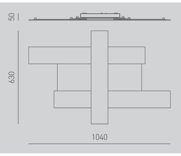 Plafonieră LED Gea Luce DOHA P G N DOHA LED/50W/230V negru