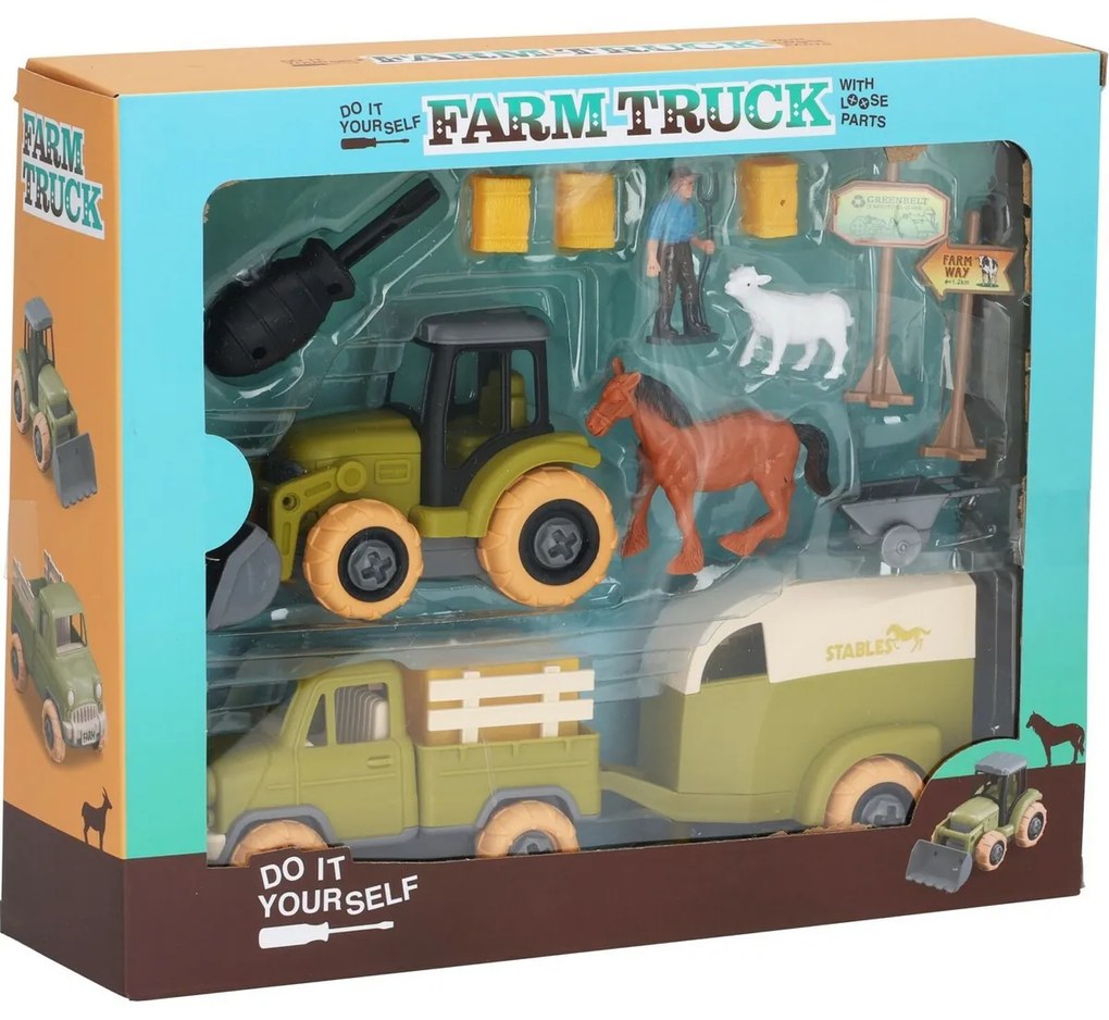 Set jucării Tractor Fermă