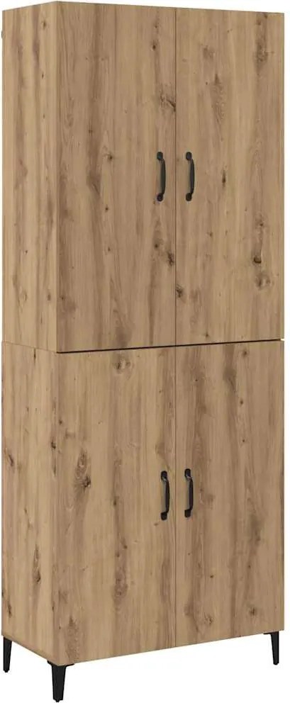 vidaXL Bufet 2 pcs Stejar Artizanal Lemn compozit