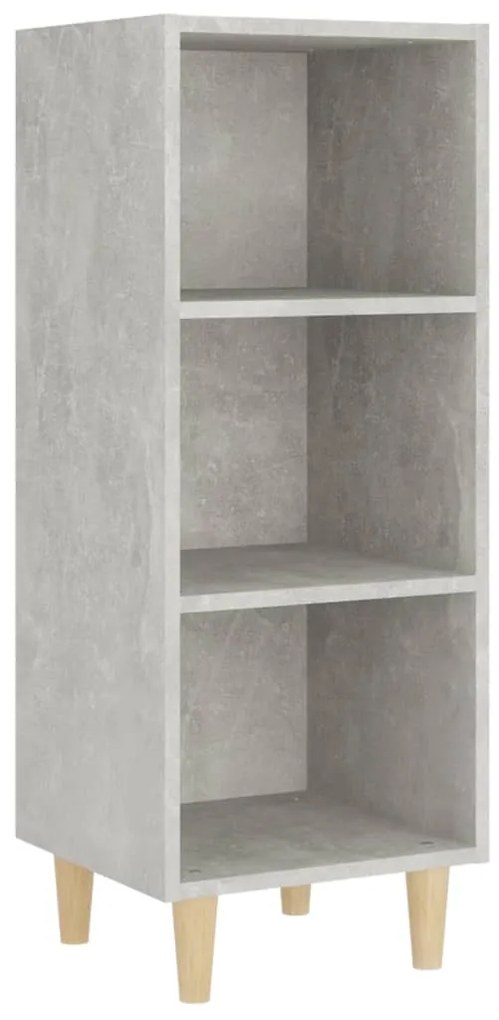 812379 vidaXL Servantă, gri beton, 34,5x32,5x90 cm, lemn compozit
