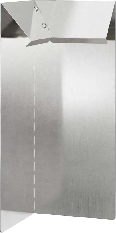 vidaXL Gard pentru melci Argintiu 10 x 10 x 25 cm Oţel inoxidabil