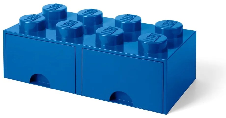 Cutie depozitare cu 2 compartimente LEGO®, albastru
