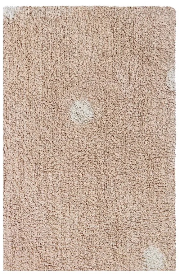 Covor pentru copii roz deschis lavabil/țesut manual din bumbac 100x150 cm Mini Dot Rose – Lorena Canals