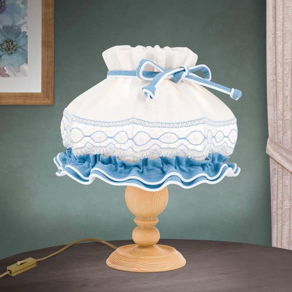 Veioza rustica din lemn KITZ