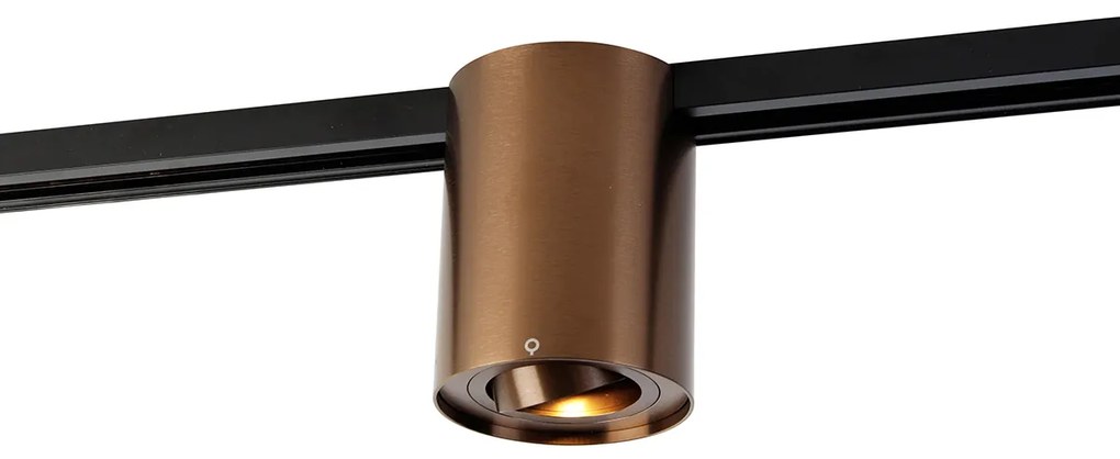 Spot de șină modern monofazat bronz închis - Rondoo Up