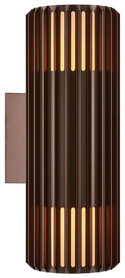Aplică de exterior Nordlux ALUDRA 2xE27/15W/230V IP54 maro