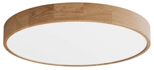 Plafonieră cu senzor CLEO, 6x E27, 24W, 230V, Ø 80 cm, stejar