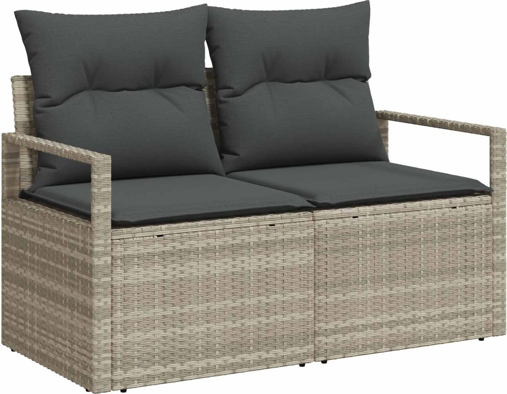 vidaXL Canapea de grădină cu pernă 120 x 62 x 69 cm poliratan