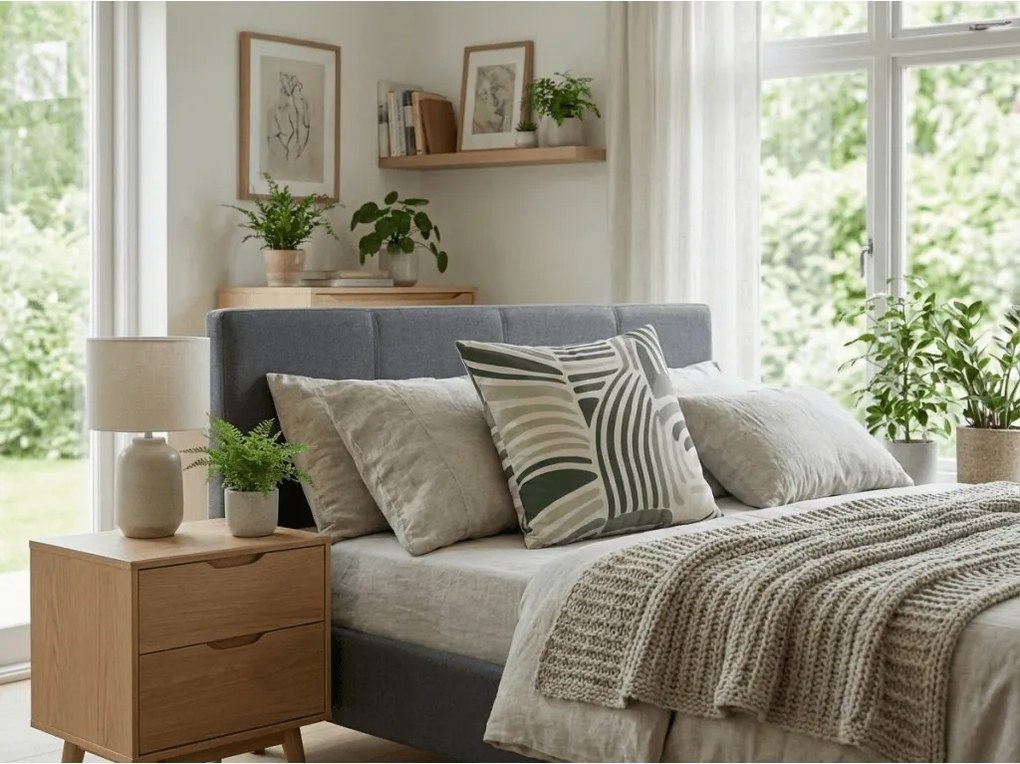 Husa de perna din bumbac ZENVIA POLY 45x45 cm, colorat