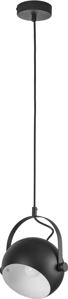 Lustră pendul Wilton, 100x20x17 cm, metal, alb/ negru