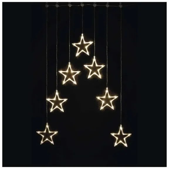 Perdea LED de Crăciun 70xLED/3,6W 567x125 cm alb cald