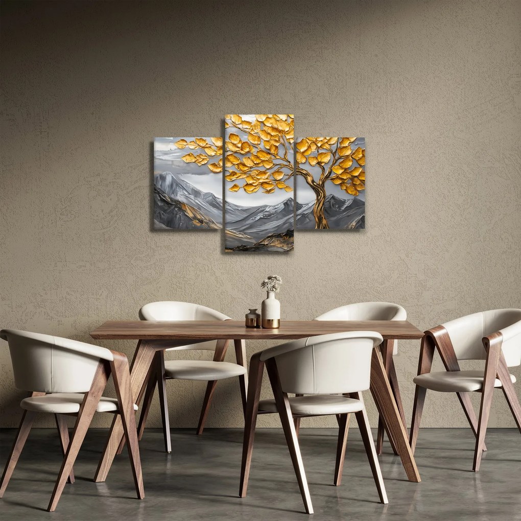 Tablou – Arbore cu frunze aurii (90x60 cm)