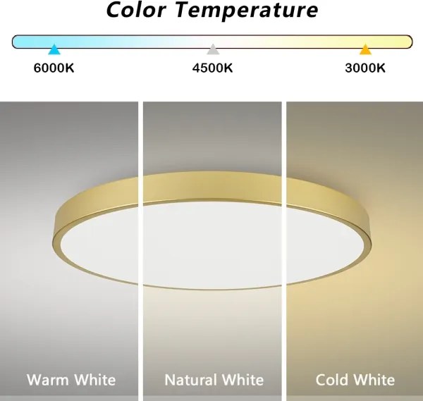 Brilagi - Corp LED dimabil POOL SMART, 128W, 230V, 100 cm, auriu, Wi-Fi Tuya + telecomandă
