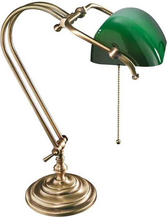 Lampa de birou din alama design clasic Banker