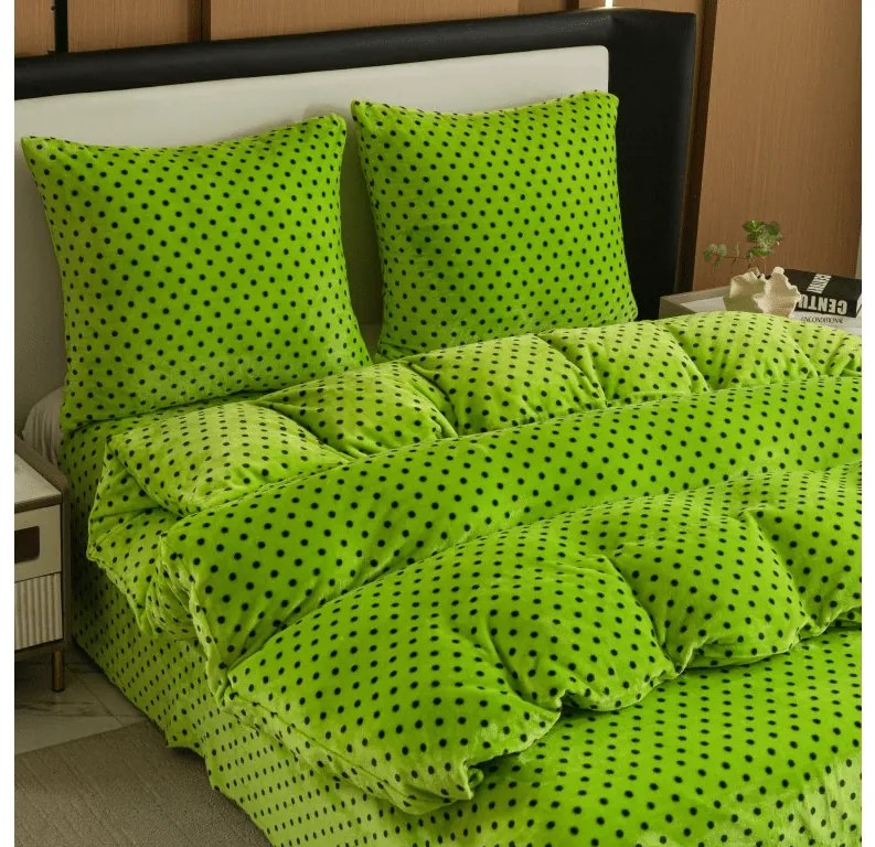 Lenjerie cocolino COLAM verde Dimensiune lenjerie de pat: 70 x 90 cm | 140 x 200 cm