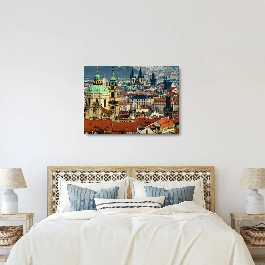 Tablou - Panorama din Praga (70x50 cm)