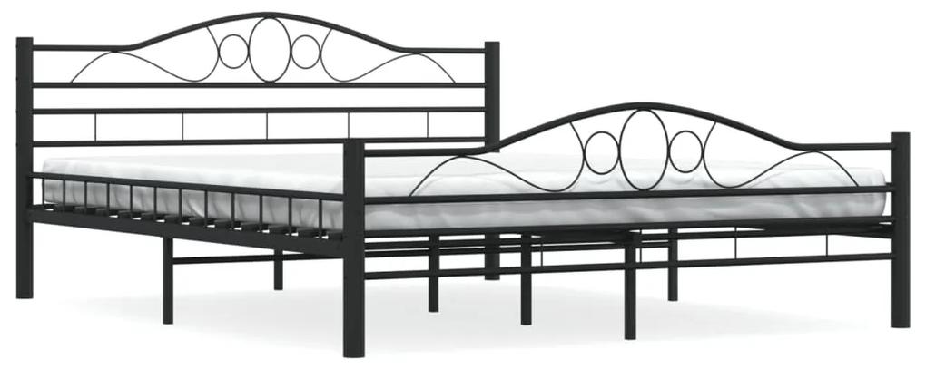 285289 vidaXL Cadru de pat, negru, 160 x 200 cm, oțel