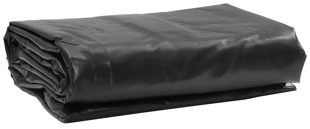 vidaXL Prelată, negru, 1x2,5 m, 650 g/m²