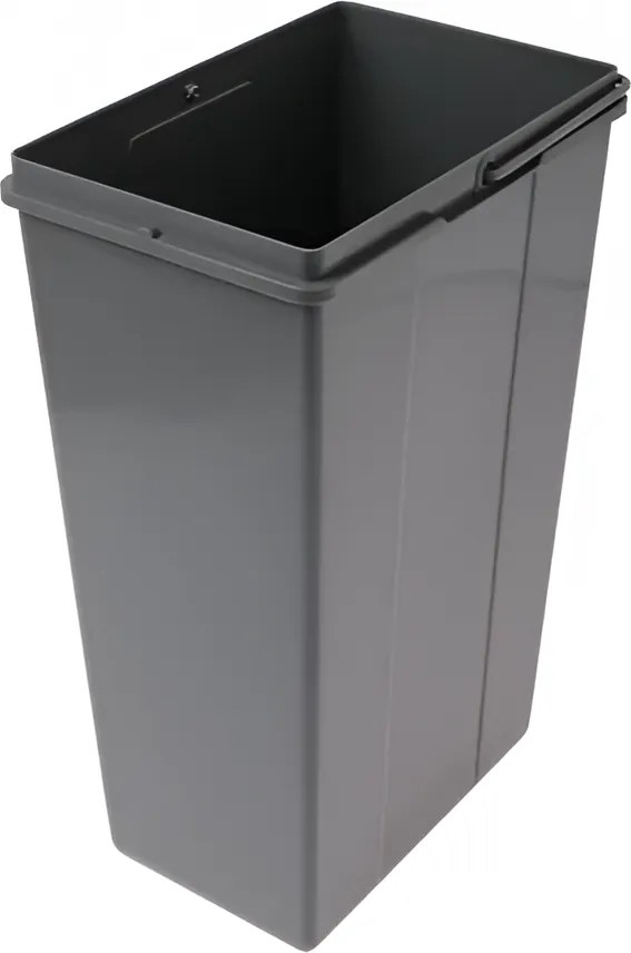 Cos gunoi incorporabil GTV Practi Eco, colectare selectiva, pentru corp de 300 mm, gri antracit, 3 x 10 l Plastic, Gri antracit, L:282 mm; A:500 mm;