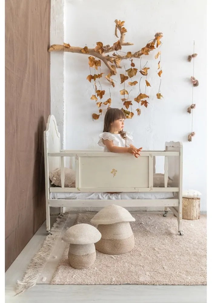Covor bej lavabil/țesut manual din bumbac 140x200 cm Woods Symphony Linen – Lorena Canals