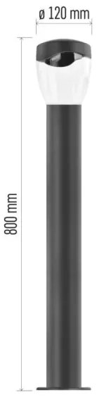 Lampă de exterior ARTEO 1xE27/15W/230V IP44 80 cm