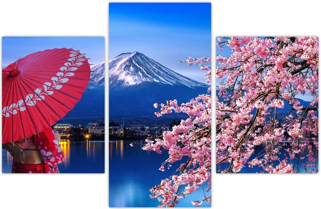 Tablou - cu privire la munte - Japonia (90x60 cm)