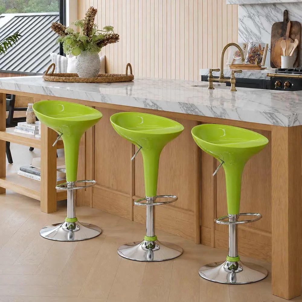 Scaun de bar Verde ABS 101 - Fresh, Reglabil, Durabil