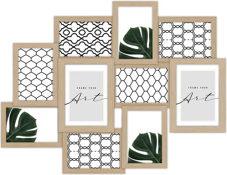 Ramă foto în culoare naturală de agățat 58x46 cm Beech – knor