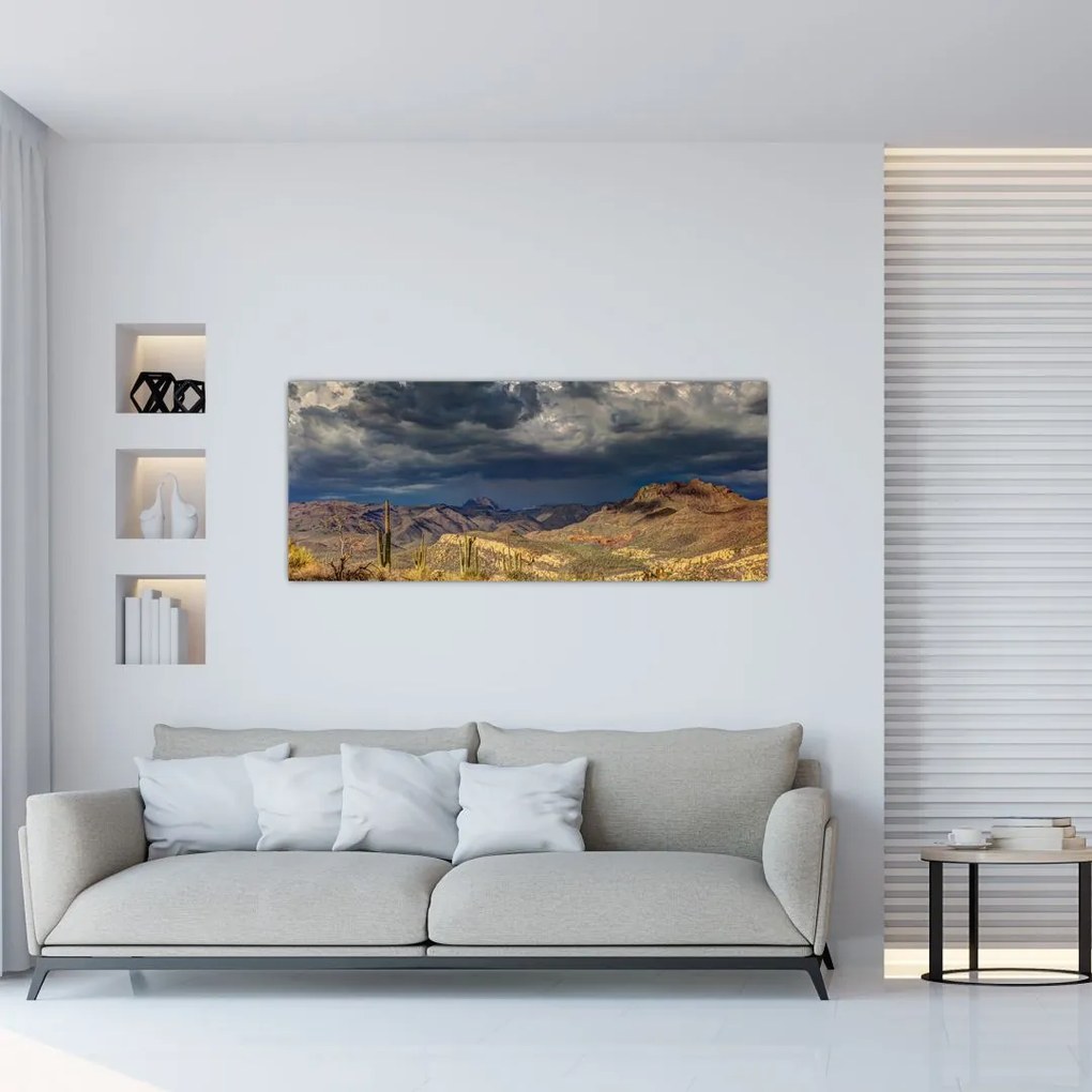 Tablou - cactușii în natură (120x50 cm)