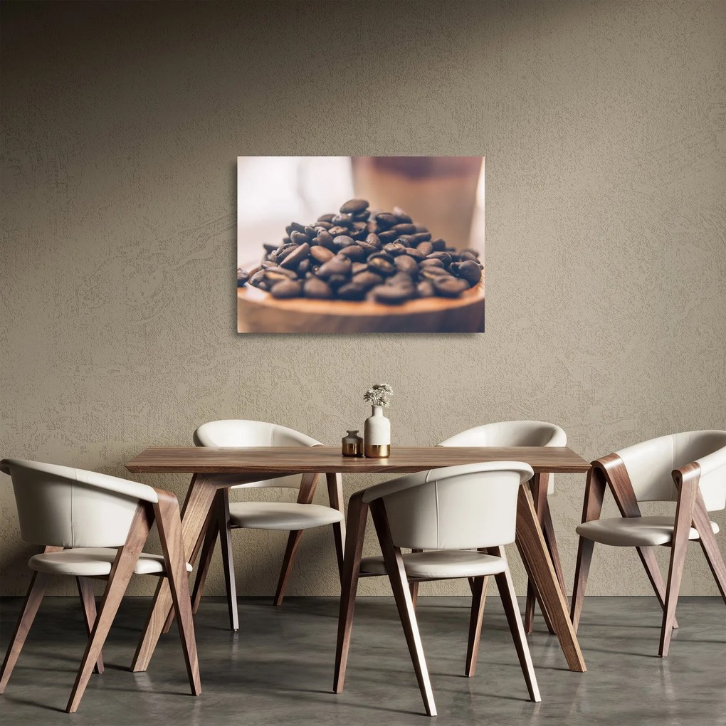 Tablou pe sticlă cu cafea (70x50 cm)