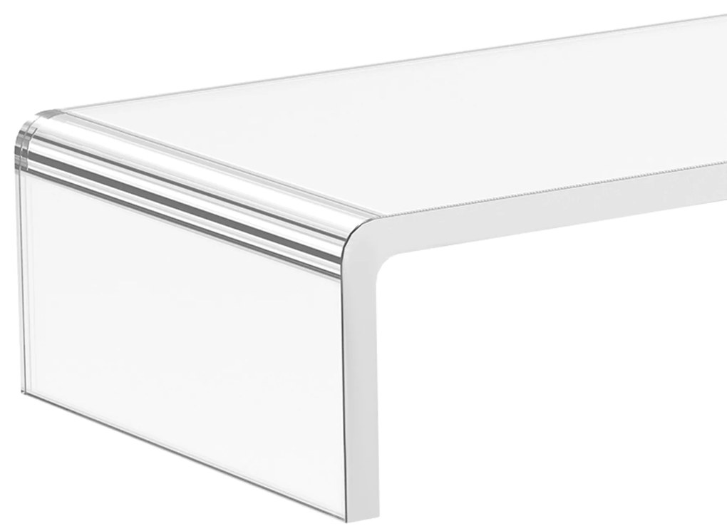 Suport transparent pentru monitor HOMCOM 53x19x9cm | Aosom Romania