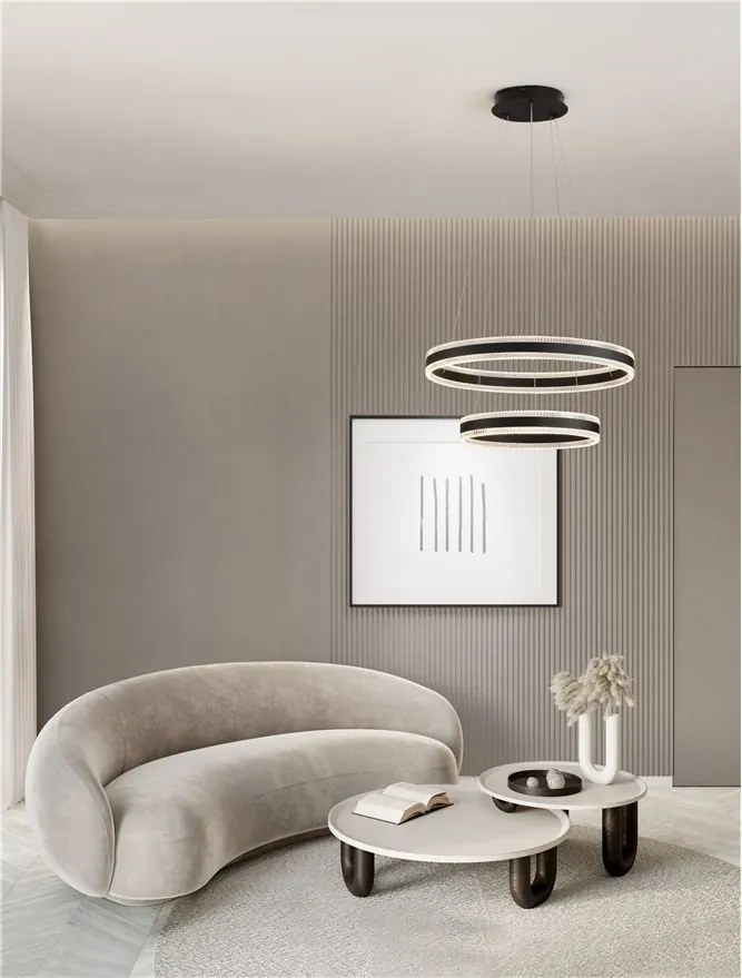 Lustra suspendata LED design circular Alaro 60cm NVL-9019728