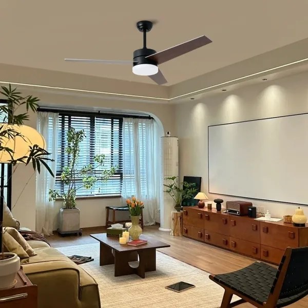 Immax NEO 07285L - Ventilator de tavan LED+CCT dimabil cu viteze variabile, 24W/230V, Wi-Fi Tuya + telecomandă