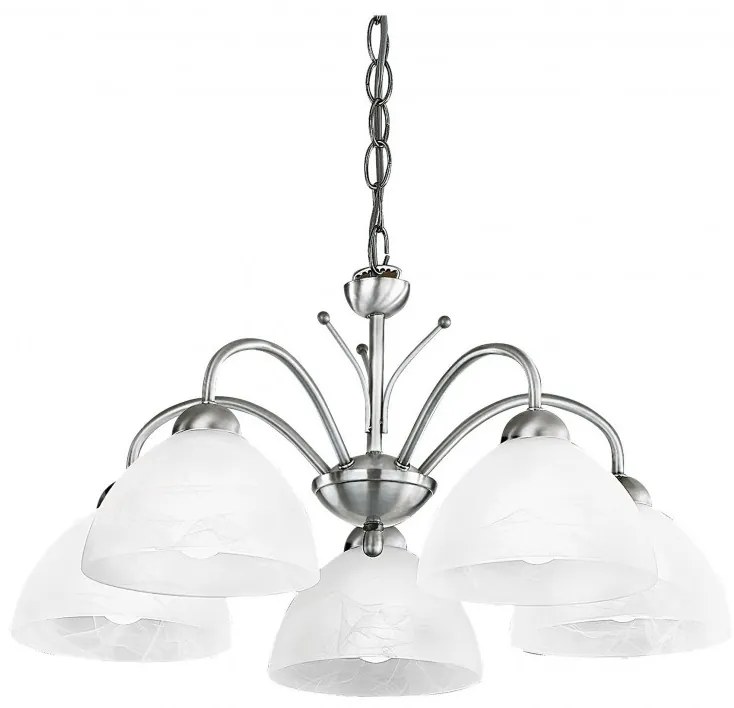 Lustra suspendata stil clasic Milanese 5L argintiu 1135-5SS SRT