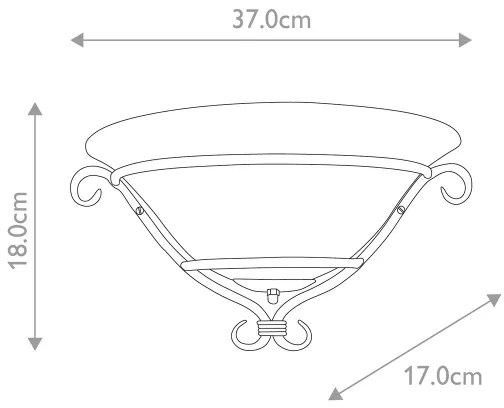 Aplică Elstead TCH-WU-BLACK TORCHIERE 1xE27/60W/230V