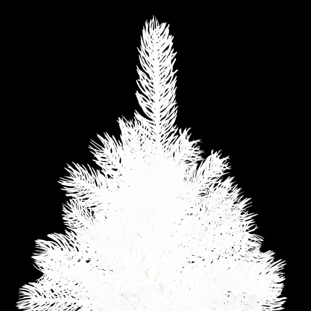 Pom de Craciun artificial, ace cu aspect natural, alb, 210 cm 1, 210 cm