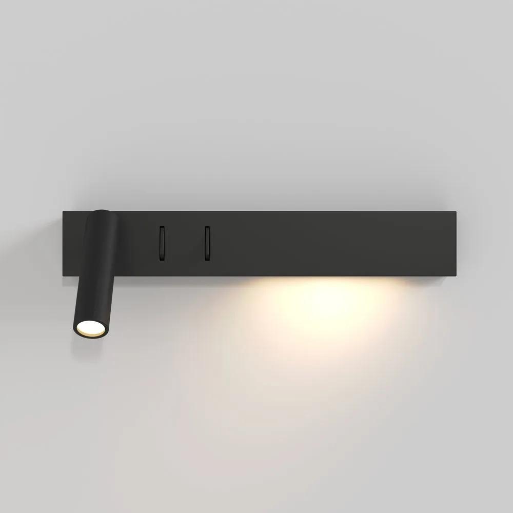 Aplica de perete cu spot LED directionabil Comodo negru