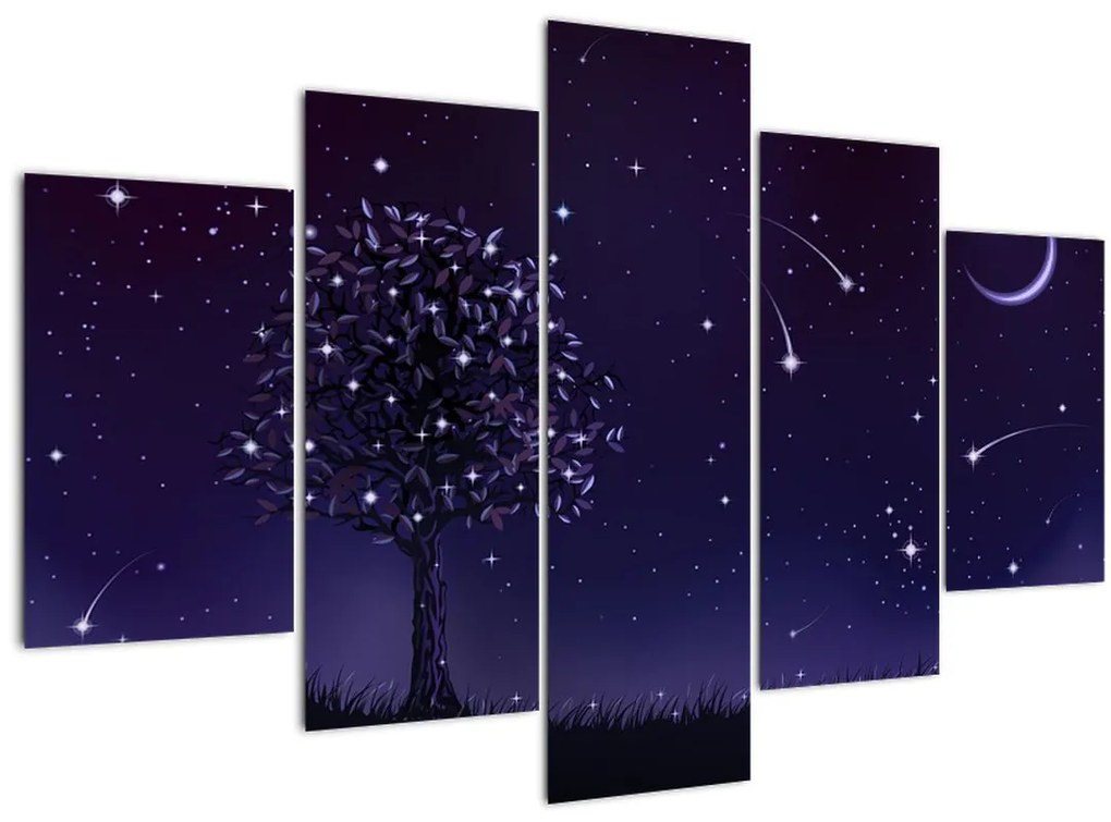 Tablou - Noaptea în ilustrație (150x105 cm)