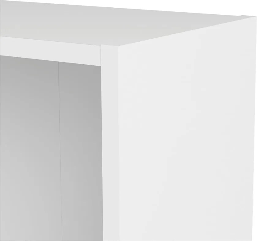 Bibliotecă Tvilum Basic, 79x203 cm, alb