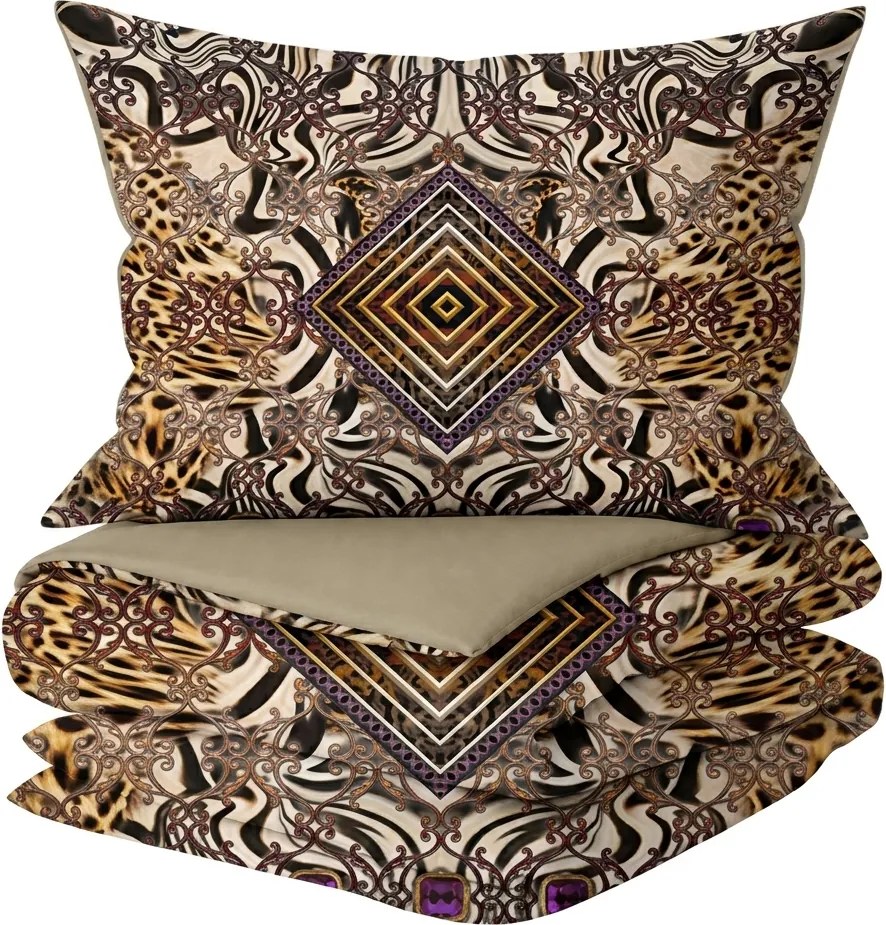 Lenjerie de pat din poli-bumbac WILD FANTASY colorată Dimensiune lenjerie de pat: 2 ks 60 x 70 cm | 240 x 200 cm